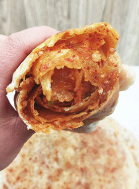山东菏泽羊油饼5张手工烙饼鸡汤馆早餐烙馍面食