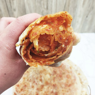 山东菏泽羊油饼5张手工烙饼鸡汤馆早餐烙馍面食