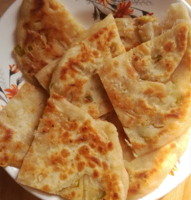 葱油饼早餐面食小吃葱花油饼烙饼一份10个多地区包邮