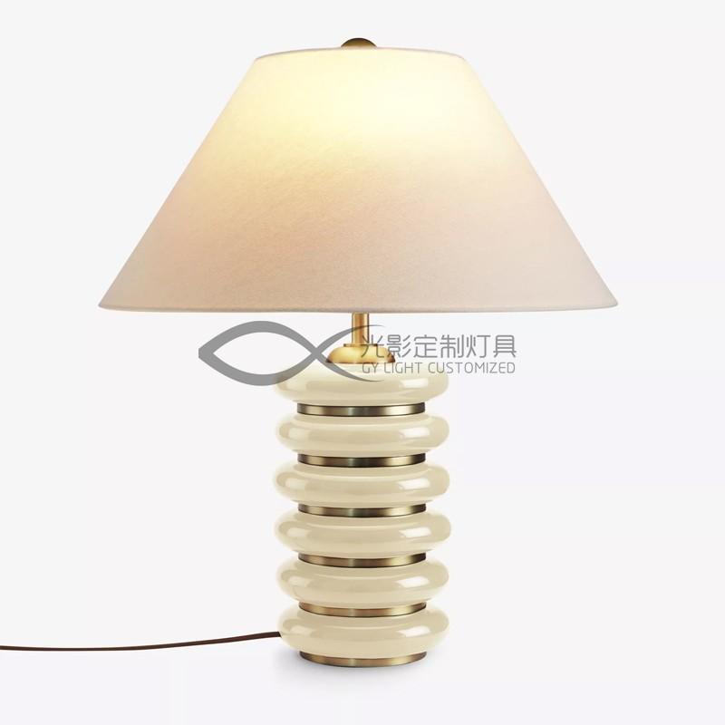 中古侘寂风美式台灯样板间卧室别墅样板装饰灯Chicero Table Lamp