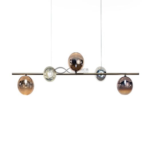 现代简约玻璃球吊灯餐厅客厅设计师定制Bulles XL Linear Pendant