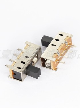 鸿壹销售拨动开关SS13E05单排三档1P3T滑动开关4脚插件拨动开关