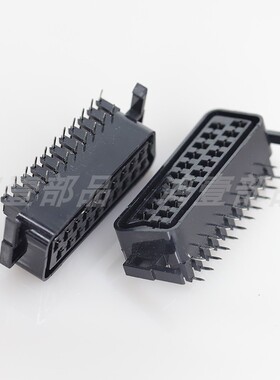 SCART插座 扫把头母座 21针 斯卡特串口座 HY-SC03 有现货交期快