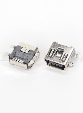 鸿壹｜USB母座 MINI 5PIN短体贴片USB接口USB-MU-02 USB充电接口