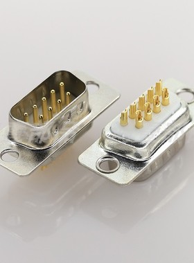 DB 9P公头焊线式D-SUB 9P/15P/25P/37P白胶双排9P HY-DB9MBL01