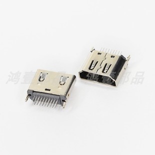 HDMI高清接口母座后直插高清傳輸插座19P 003 筆記本電腦接口HD10