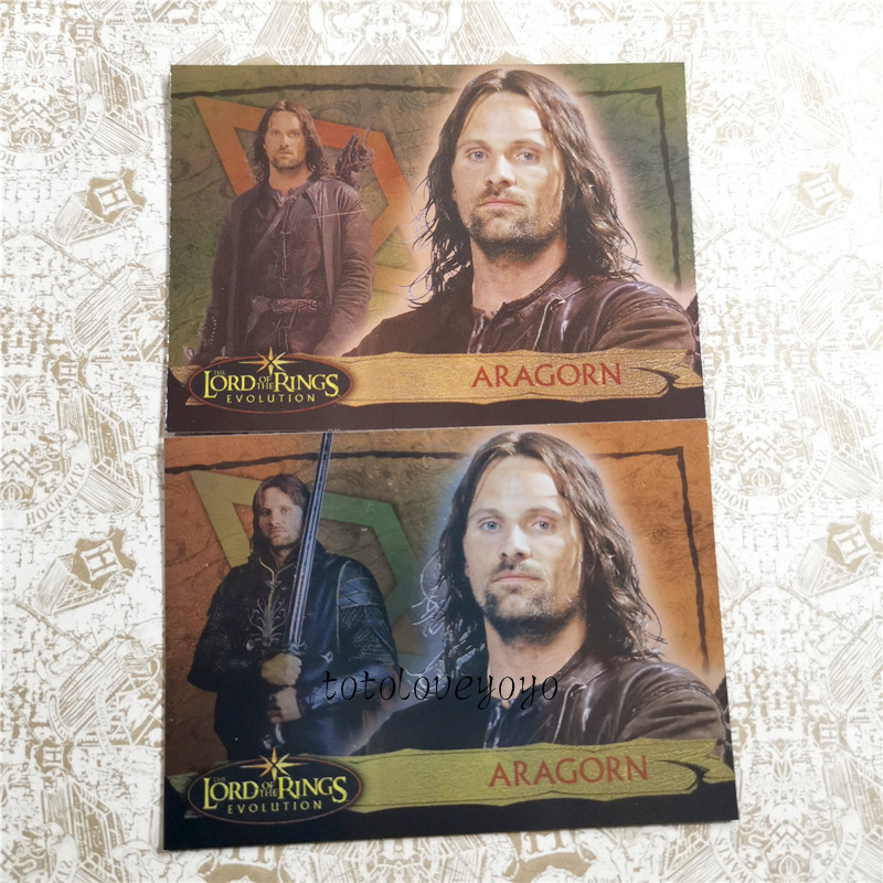 美国正版周边指环王魔戒特殊收藏卡片可做书签 阿拉贡人皇aragorn