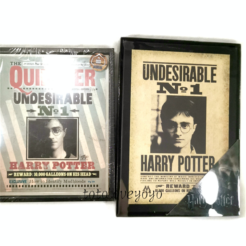 现货美国正版周边 哈利波特悬赏通缉令唱唱反调 壁挂装饰画墙挂