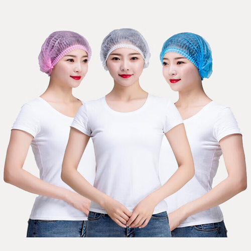 一次性防油烟防尘头套透气条形帽