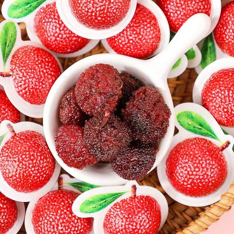 潮山手菓3d杨梅干梅果干果脯九制杨梅蜜饯肉酸甜怀旧儿童小零食