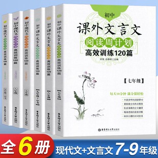 初中生现代文阅读满分训练七八九年级现代文阅读技能100篇周计划初中文言文阅读强化训练习120篇全解练中考基础知初中作文高分范文
