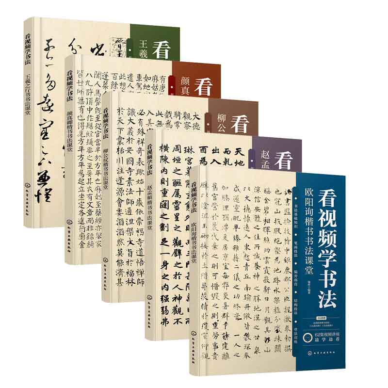 看视频学书法——欧阳询楷书 赵孟頫楷书 柳公权楷书 颜真卿楷书