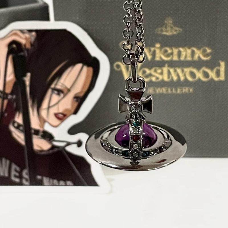 高版本中号土星项链10mm玻璃球飞碟星球吊坠四色可选