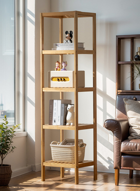 卧室置物架木架多层客厅落地卫生间收纳厨房储物架楠竹简易多肉架