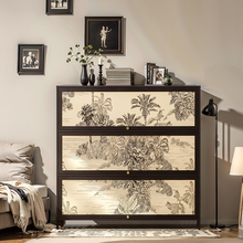 实木极简风鞋柜法式复古2025新款家用门口美式黑色靠墙鞋架收纳柜