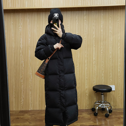 800蓬松度95白鹅绒羽绒服长款