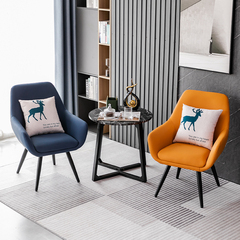 阳台沙发椅组合三件套极简客厅书房椅子奶茶店咖啡厅展厅接待桌椅