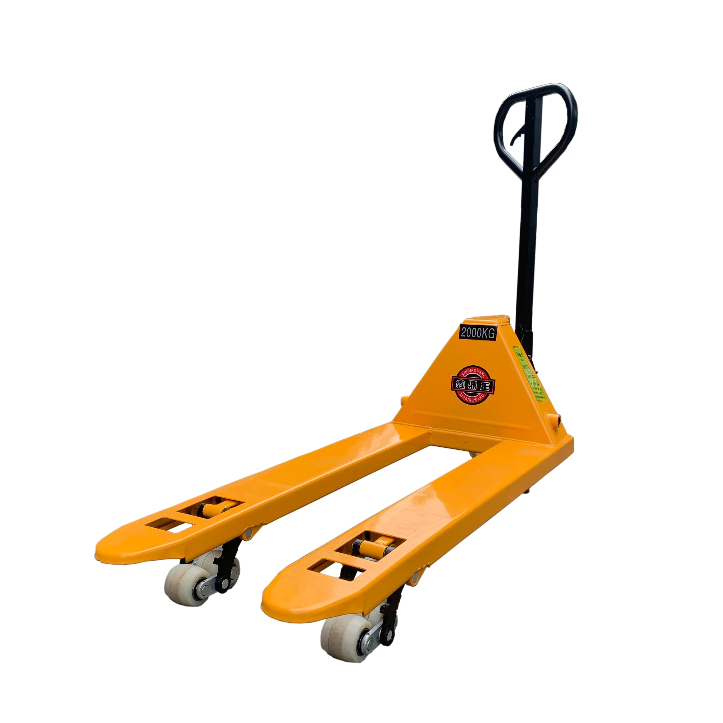 库正恒手动液压叉车搬运车手动车液压小型1吨2吨托盘车手拉拖车销