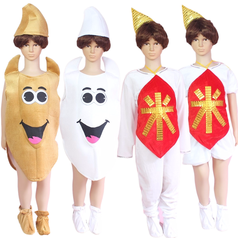 儿童大米粮食光盘行动小麦演出服