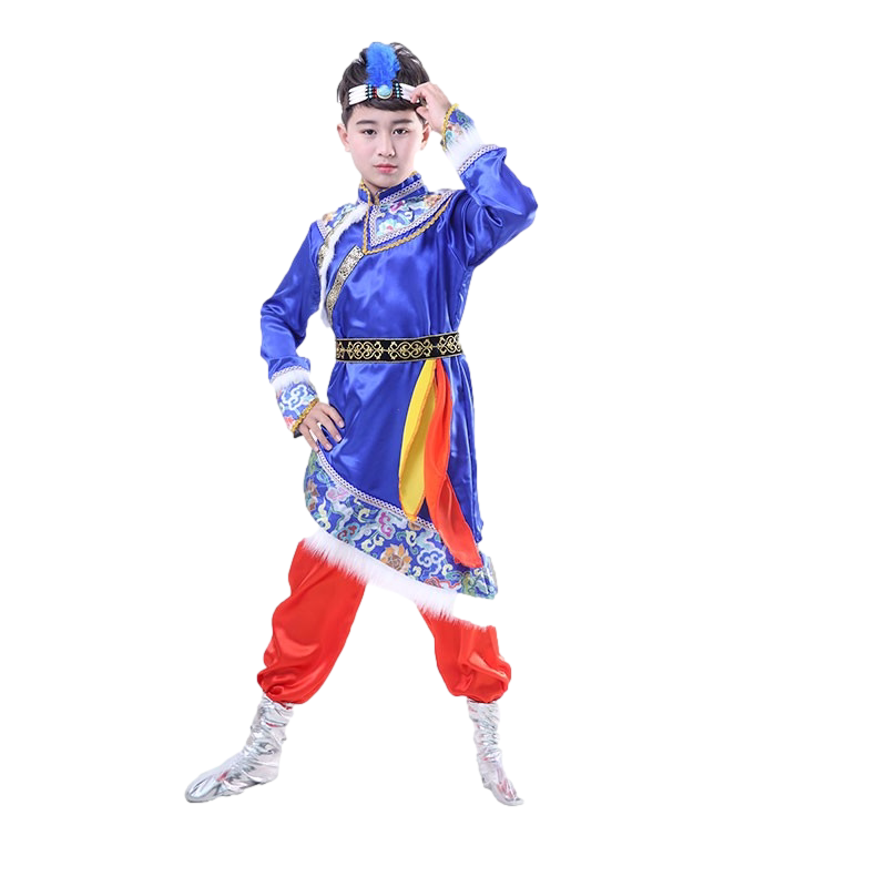 儿童民族风蒙古族舞蹈表演服幼儿