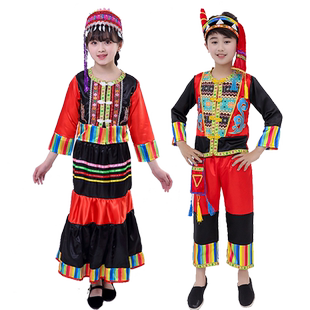六一童少数民族风表演服小学生男女56个民族布依族舞蹈演出服装