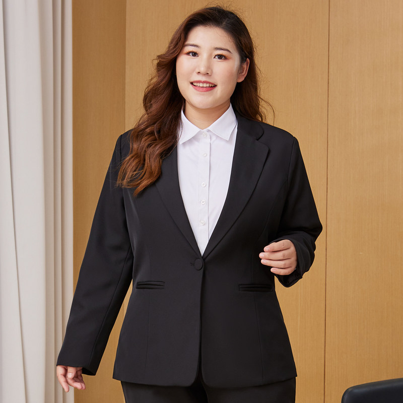 宽松长袖加肥加大西服外套西装