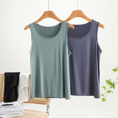 男士 圆领加肥加大码 莫代尔无袖 薄款 上衣 大码 宽松打底衫 背心男夏季