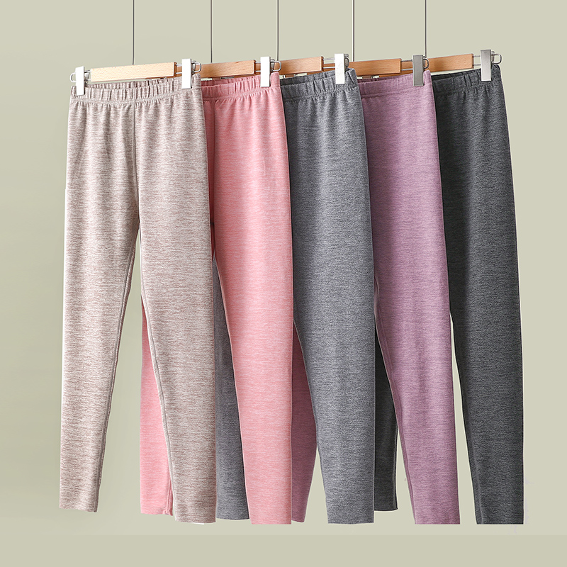 德绒秋裤女士打底裤保暖线裤加绒棉毛裤紧身内穿衬裤薄款秋冬新款