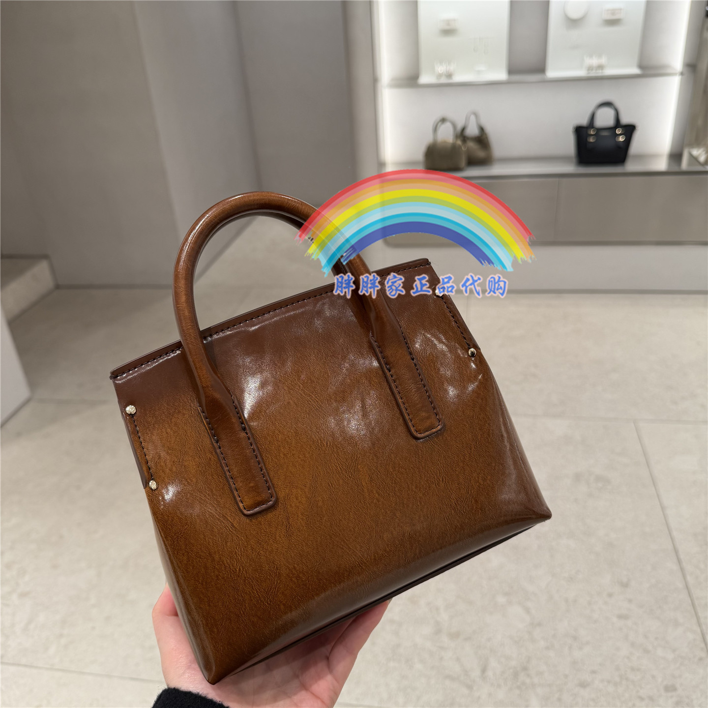 CHARLES&KEITH小CK2-30271421复古擦色手提托特包斜挎包美拉德色,箱包皮具/热销女包/男包,通用款女包,淘宝优惠券,粉丝福利购,淘宝优惠卷