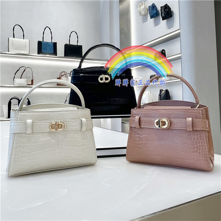 CHARLES&KEITH小CK2-50270880手提单肩斜挎鳄鱼纹凯莉包女迷你