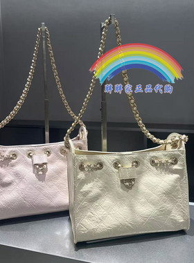 CHARLES&KEITH小CK2-10671894菱格链条单肩水桶包斜挎包小香风25