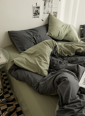 简约被套单件150x200x230双人床单被罩180x220x240被单单人三件套
