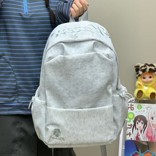 迎春花刺绣大容量双肩包女书包