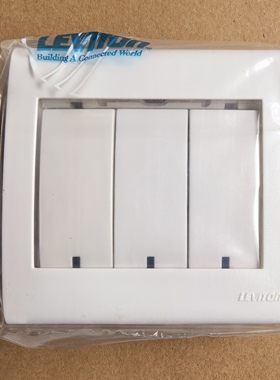 正品美国立维腾三联单控开关BL301