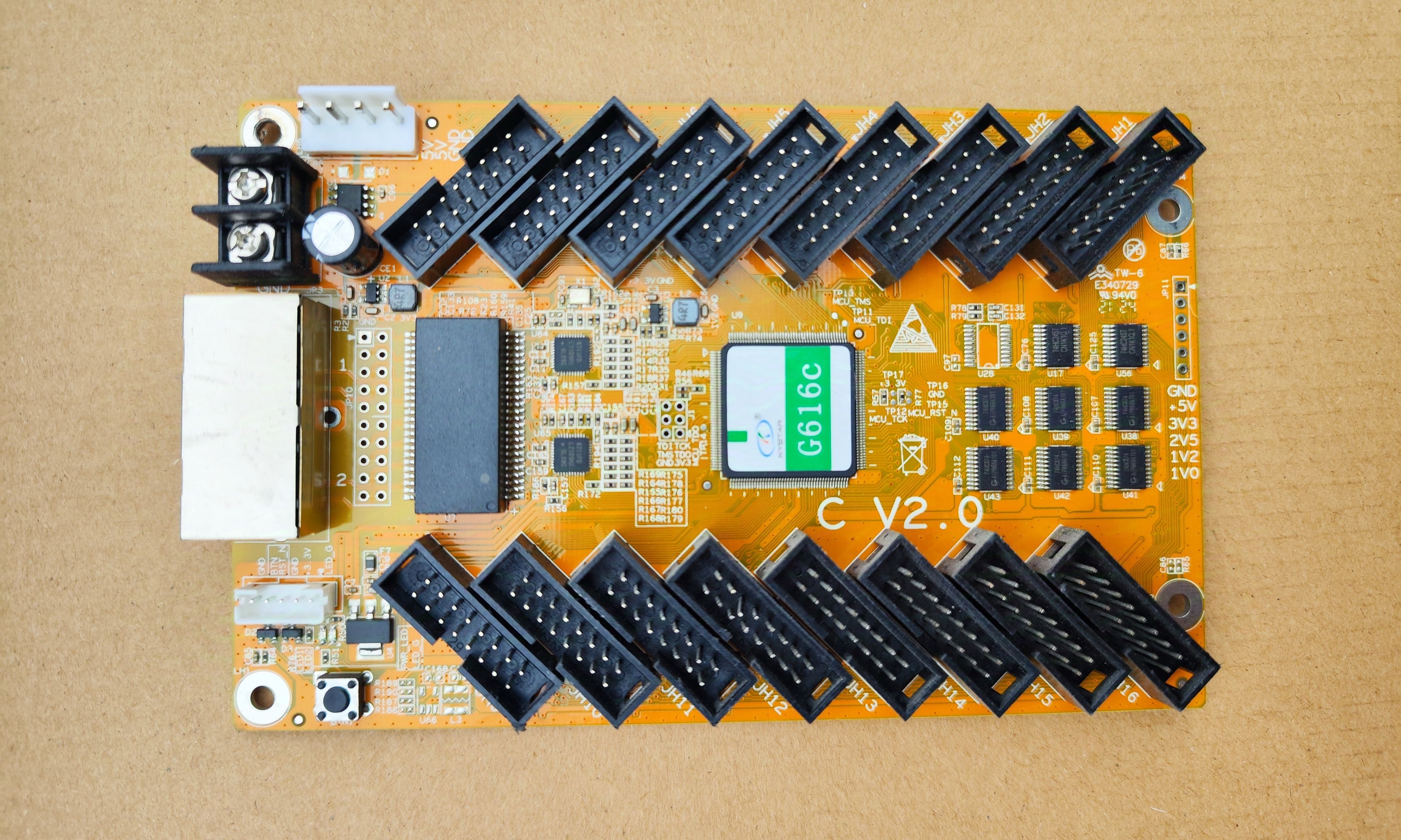 凯视达金卡G616同步全彩接收卡16口接收卡 工程剩余