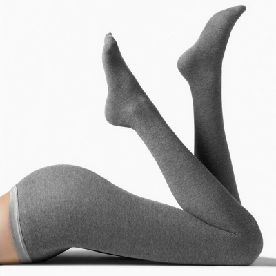 fogal芙歌黑灰色轻柔混纺连裤袜