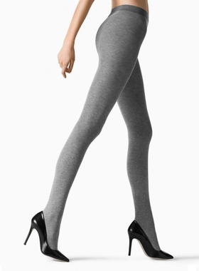 瑞士 Fogal 5021 Sensuelle柔棉羊绒混纺保暖连裤袜 黑色女士丝袜