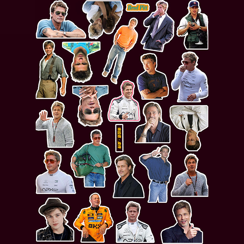 布拉德·皮特贴纸BradPitt周边