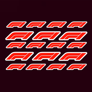 F1队徽贴纸防水 世界一级方程式锦标赛周边DIY手机电脑装饰贴画