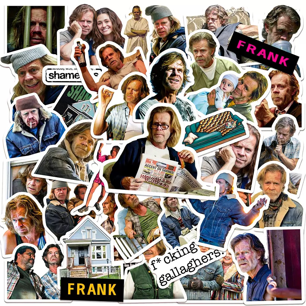 美剧无耻之徒弗兰克单人贴纸diy手机电脑笔记本装饰手账防水贴画