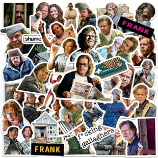 美剧无耻之徒弗兰克单人贴纸diy手机电脑笔记本装饰手账防水贴画