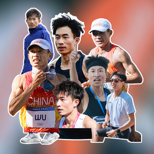 吴向东周边 贴纸不干胶贴画马拉松运动员手机电脑防水贴diy高清