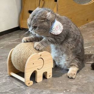 猫咪玩具立式猫抓球滚球剑麻猫抓板耐磨不掉屑自嗨磨爪猫爬架用品