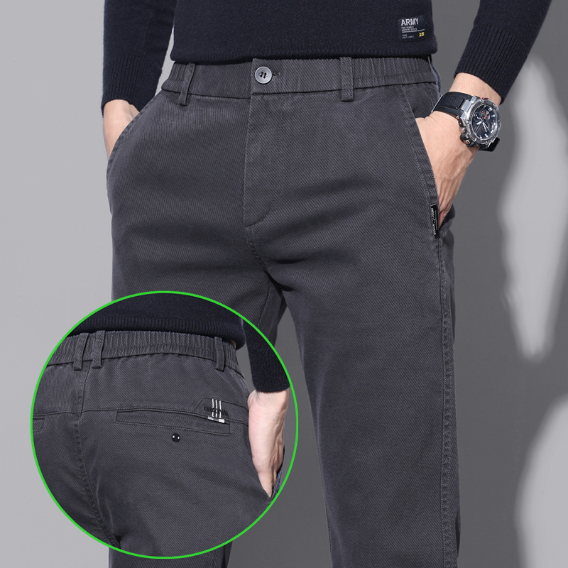 秋冬季厚款大码男士休闲裤长裤