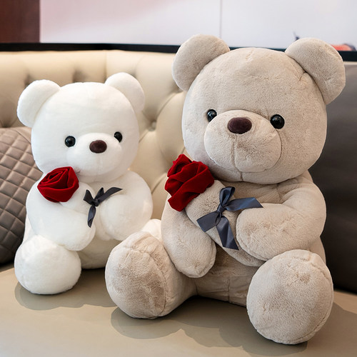情人节礼物玫瑰花熊熊毛绒玩具