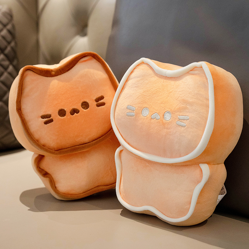 可爱黄油猫咪小抱枕毛绒玩具