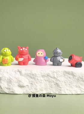 摸鱼了！士兵保护可爱公主解压情绪治愈屏幕显示器小摆件上班装饰