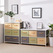 北欧风抽屉式 收纳柜墙边柜储物柜木斗柜儿童衣柜玩具柜卧室床头柜