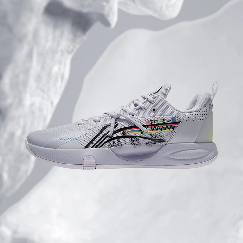 中国李宁正品篮球系列男子闪击8篮球场地鞋透气简约运动鞋ABPS003