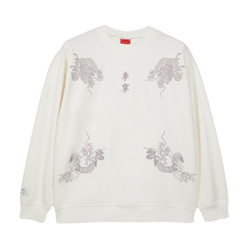 中国李宁正品故宫宝蕴楼联名款男女运动休闲圆领套头卫衣awdq929